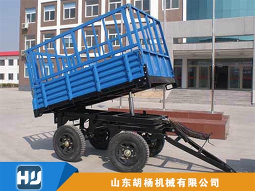 2T Trailer with rear flip high railing